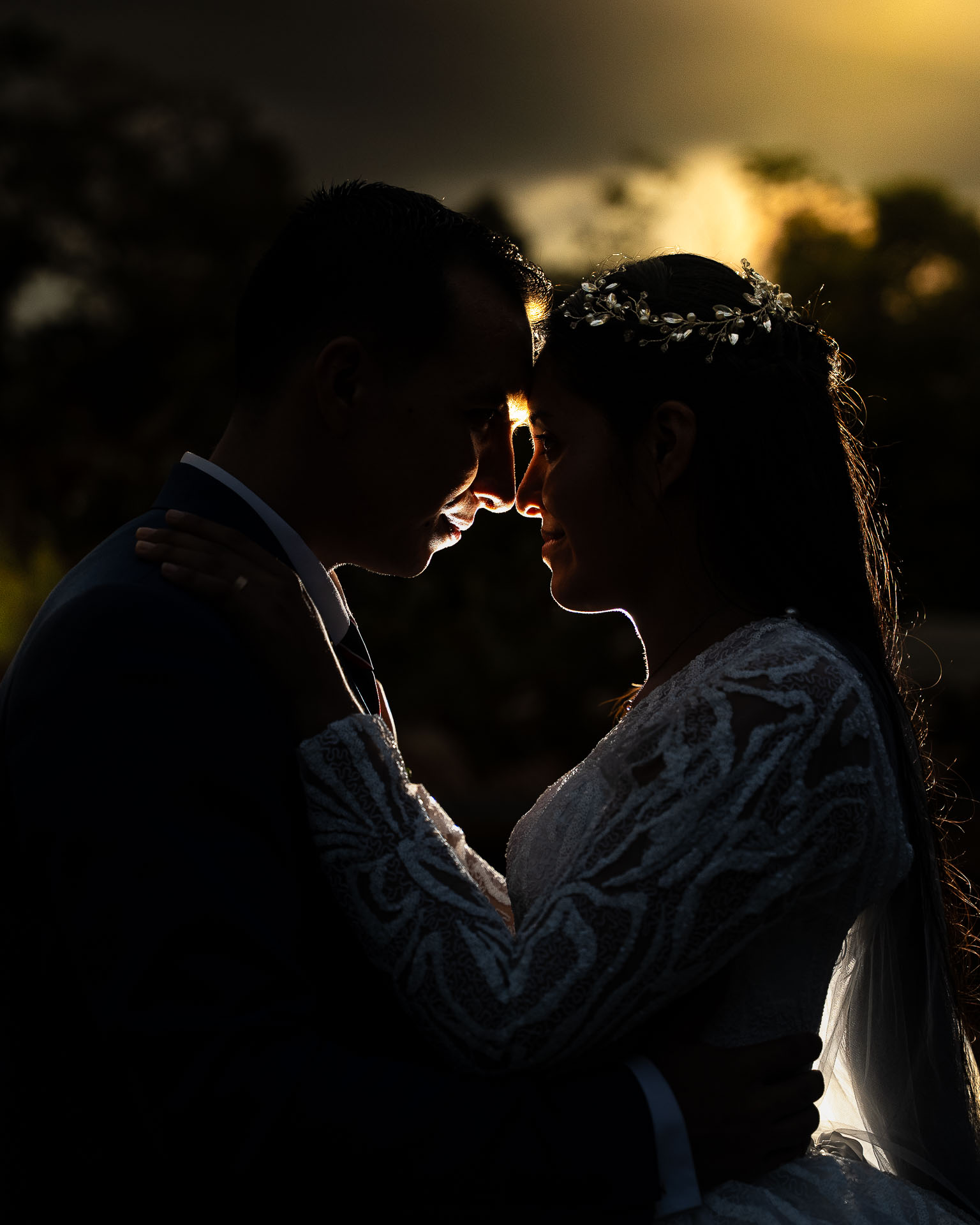 Pareja atardecer